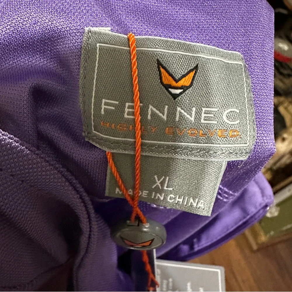 Fennec performance Vest Mens XL Grape 1/4 Zip Sleeveless Golf Jacket Lightweight